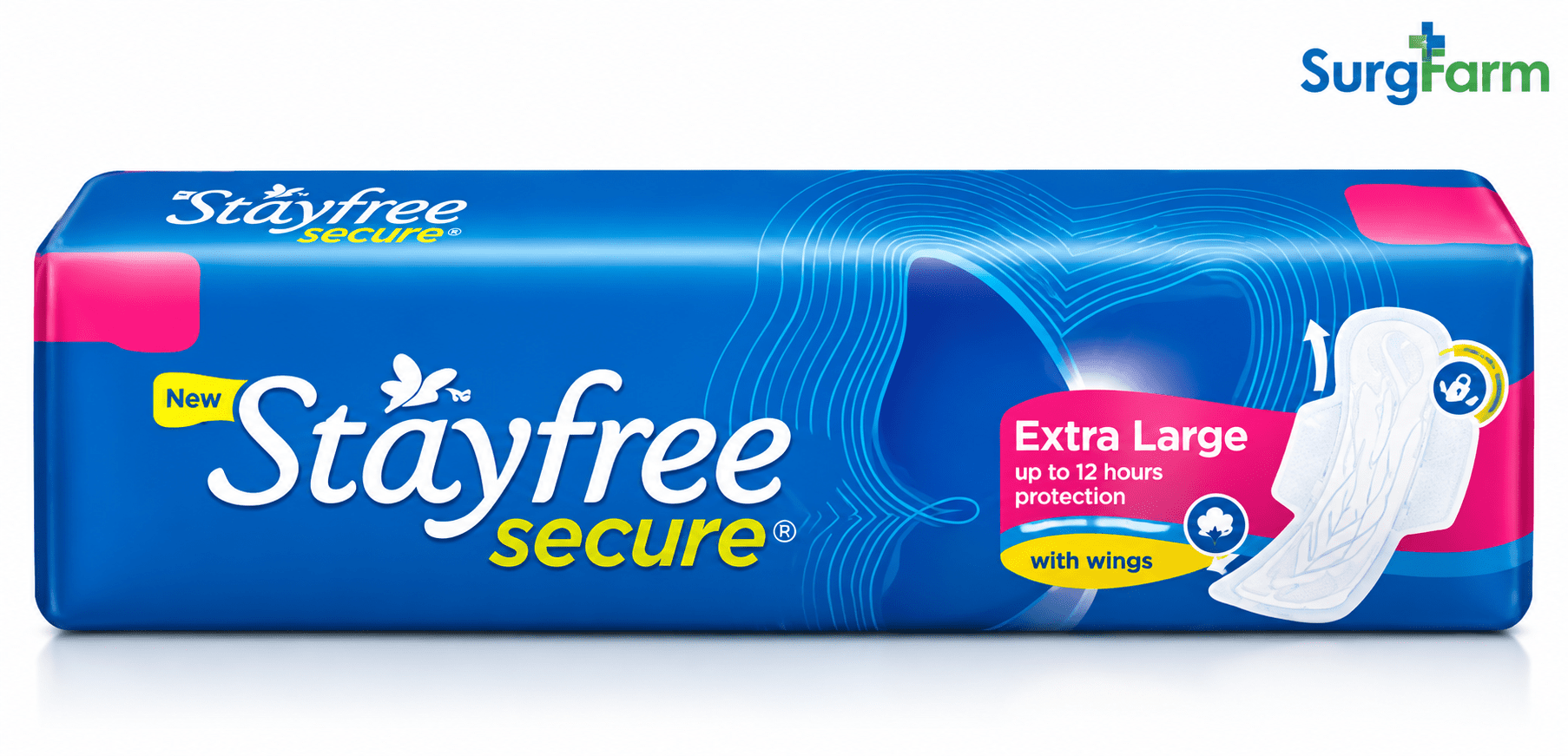 Stayfree Secure Cottony Soft XL Sanitary Pads – Pack of 6