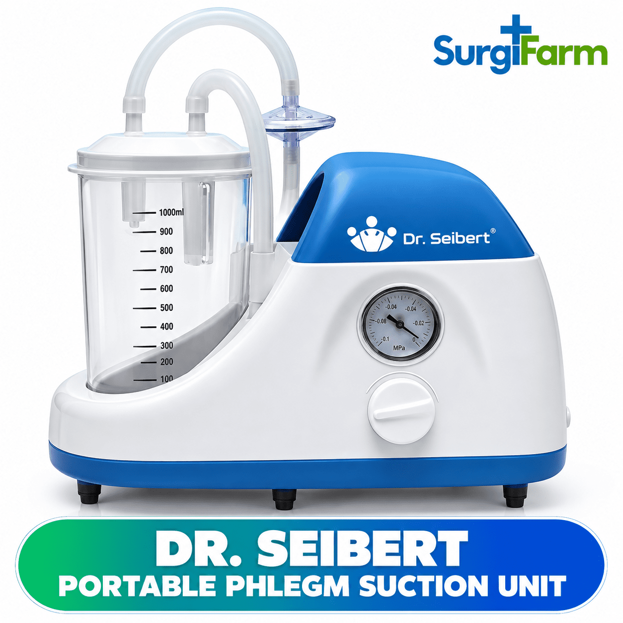 Dr. Seibert Portable Phlegm Suction Unit DSS-02 Dr. Seibert Suction Machine DSS-02 portable phlegm suction unit