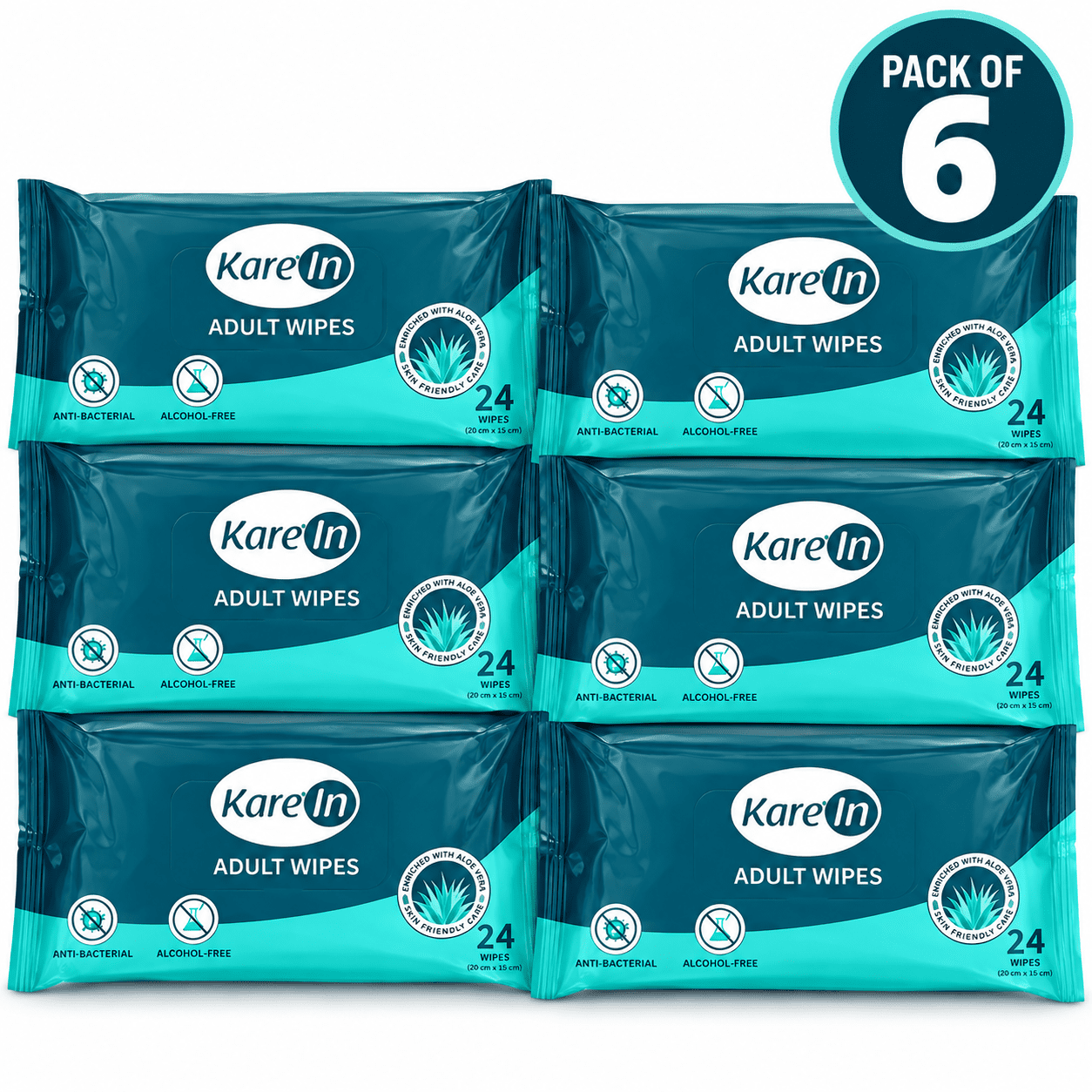 KareIn Bed Bath Wipes adult body-cleansing wet wipes