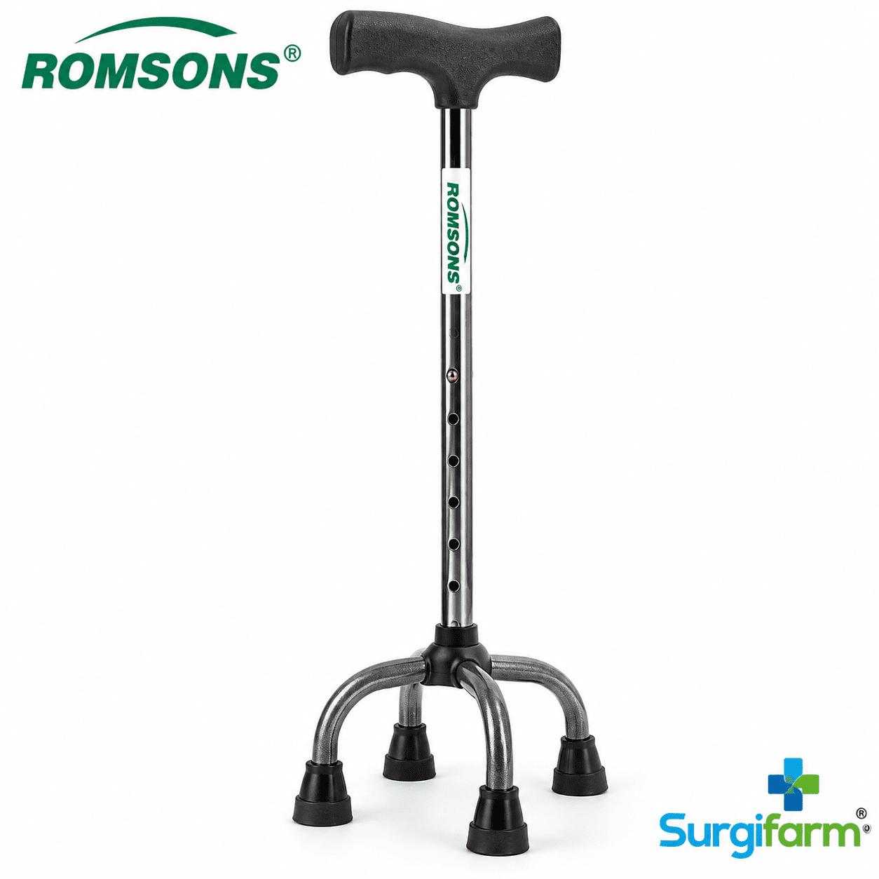 Romsons 4 Leg Walking Stick Romsons 4 Leg Walking Stick quadripod walking aid