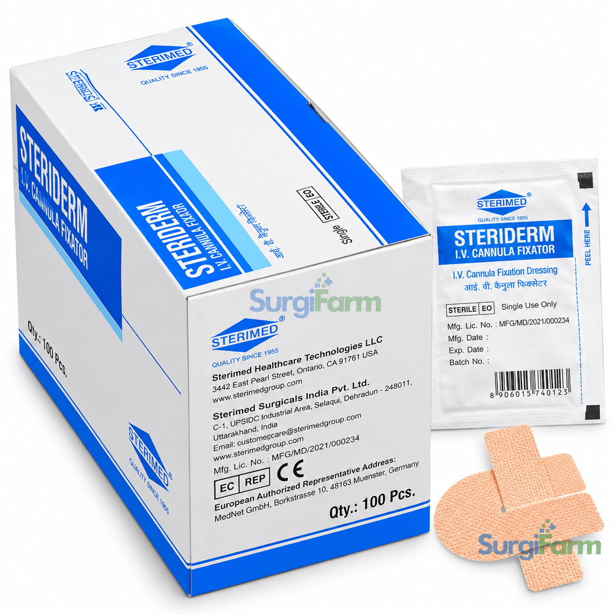 Sterimed Steriderm IV Cannula Fixation Dressing