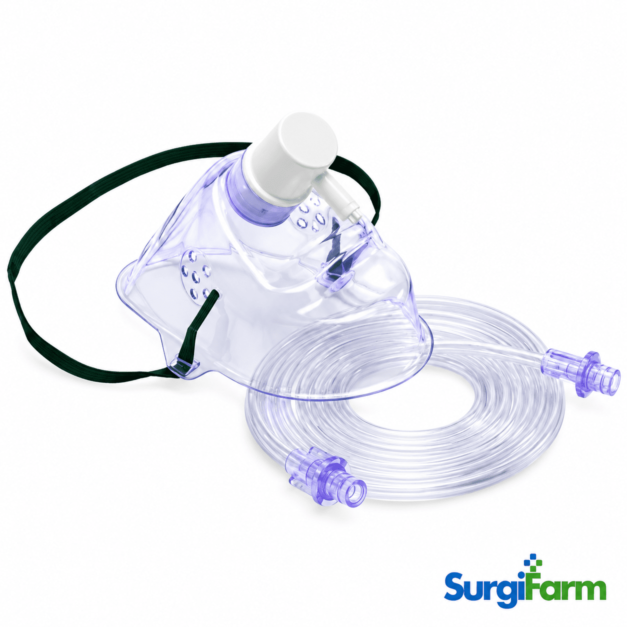 Transparent Oxygen Mask and Coiled Tubing Romsons Oxygen Mask