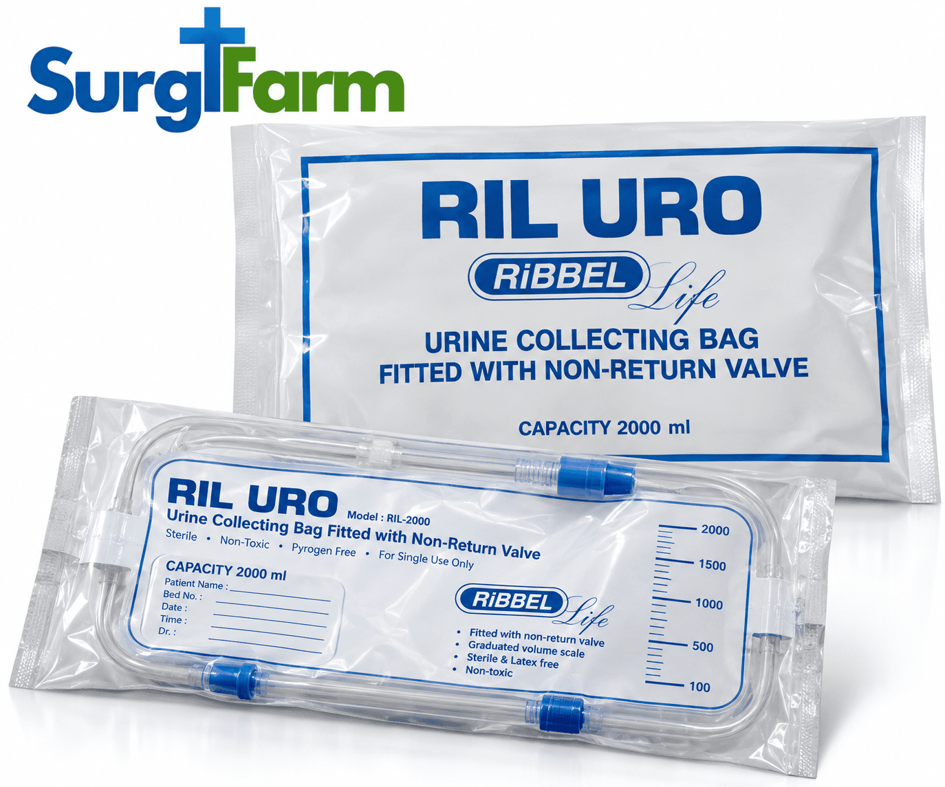 b381379a-53b5-47b3-a776-1c8a4e811c16 Ribbel Urine Collection Bag – 2000 mL