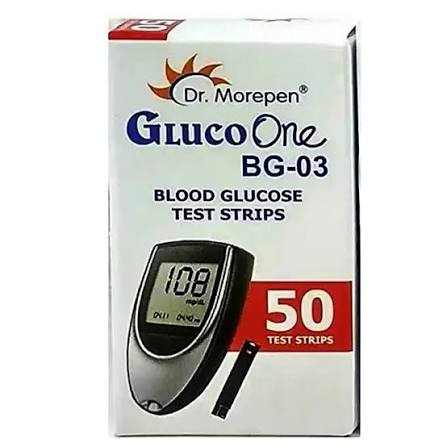 Dr. Morepen GlucoOne BG-03 Blood Glucose Test Strips pack of 50