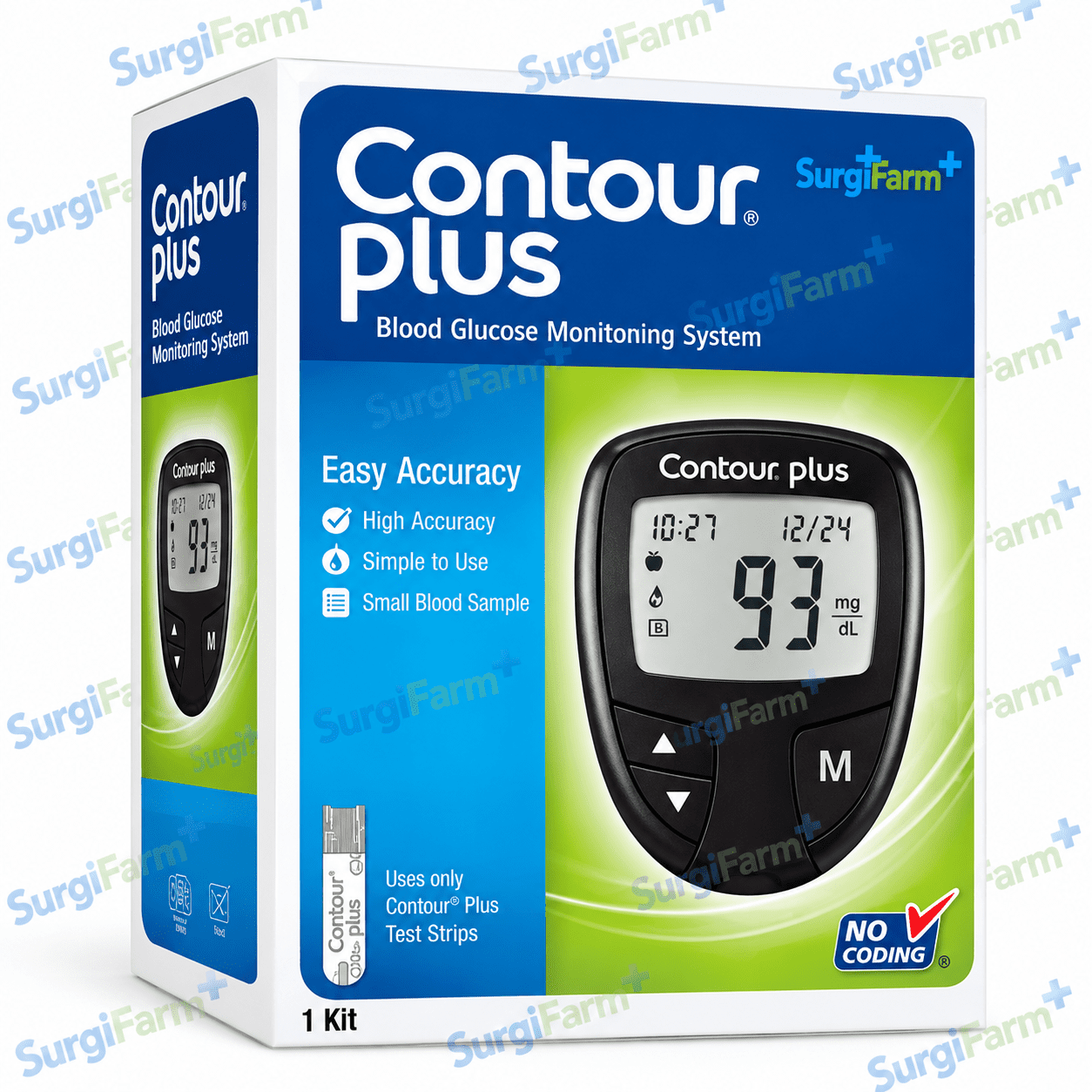 CONTOUR PLUS Blood Glucose Meter CONTOUR PLUS Blood Glucose Meter for blood glucose monitoring
