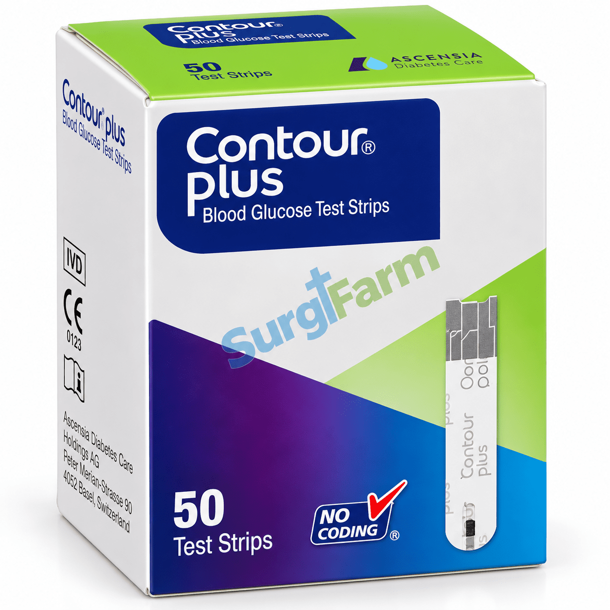 Contour Plus Blood Glucose Test Strips – 50 Test Strips Contour Plus Blood Glucose Test Strips 50 pack